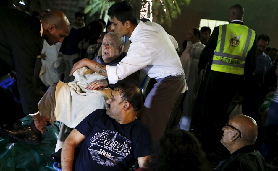 At least 14 people have been slightly injured, along with one medium injury, and a heart attack case registered due to people pushing" amid the smoke. Reuters At least 14 people have been slightly injured, along with one medium injury, and a heart attack case registered due to people pushing" amid the smoke. Reuters