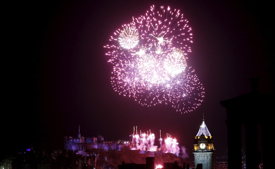 A brilliant firework display is seen over the castle in Edinburgh, Scotland. Reuters A brilliant firework display is seen over the castle in Edinburgh, Scotland. Reuters