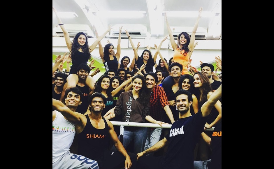 The Film Fare awards are around the corner, and Alia Bhatt seems to be working hard on her performance. "Filmfare prep with Shiamak and his fabulous dancers !!!! #DancingGoals," she said on her Instagram account. Image courtesy: @aliaabhatt/Instagram The Film Fare awards are around the corner, and Alia Bhatt seems to be working hard on her performance. "Filmfare prep with Shiamak and his fabulous dancers !!!! #DancingGoals," she said on her Instagram account. Image courtesy: @aliaabhatt/Instagram