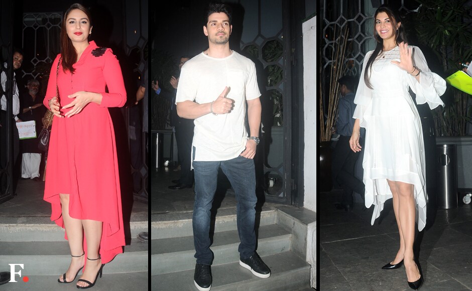 Among the guests who dropped by to present their best wishes to the filmmaker were Huma Qureshi, Sooraj Pancholi and Jacqueline Fernandez. Image by Sachin Gokhale/Firstpost Among the guests who dropped by to present their best wishes to the filmmaker were Huma Qureshi, Sooraj Pancholi and Jacqueline Fernandez. Image by Sachin Gokhale/Firstpost