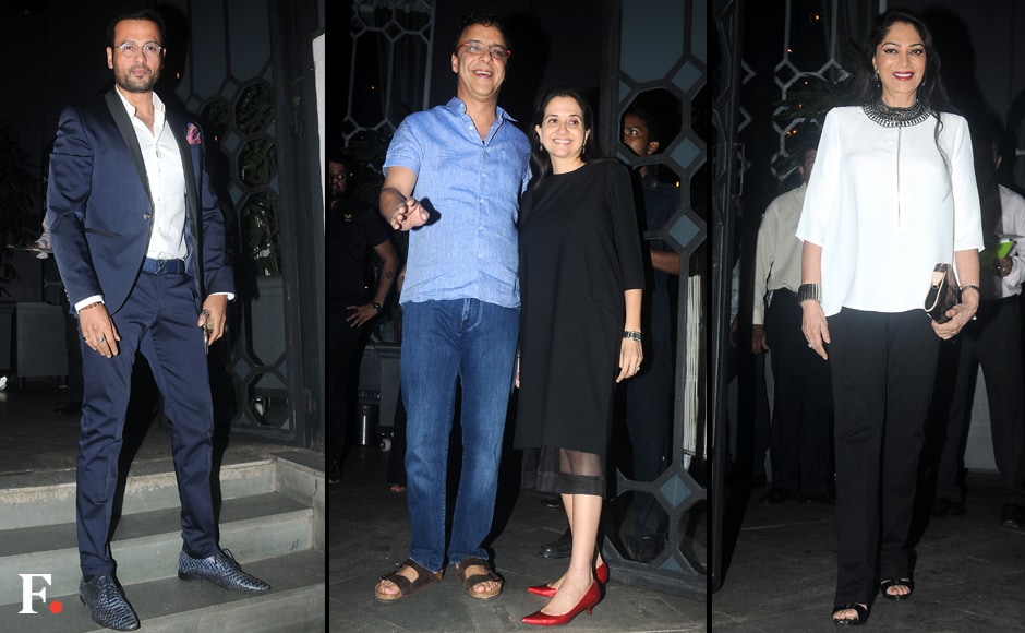 Among the other noteworthy guests at the bash were Simi Garewal, and Vidhu Vinod Chopra with Anupama Chopra. Image by Sachin Gokhale/Firstpost Among the other noteworthy guests at the bash were Simi Garewal, and Vidhu Vinod Chopra with Anupama Chopra. Image by Sachin Gokhale/Firstpost