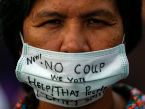 Thai ex-premier says ruling junta is pushing for 'backward democracy' Thai ex-premier says ruling junta is pushing for 'backward democracy'