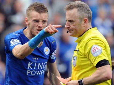 Chat s**t, get banned? Leicester's Jamie Vardy charged by FA over reaction to red card Chat s**t, get banned? Leicester's Jamie Vardy charged by FA over reaction to red card