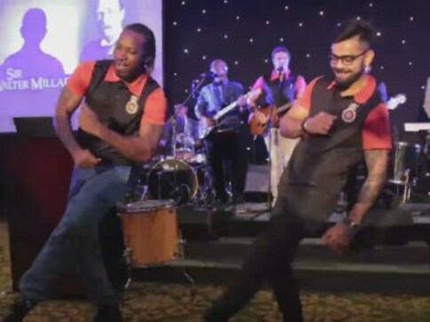 Watch: Royal Challengers Bangalore's Virat Kohli and Chris Gayle dance to Punjabi tunes Watch: Royal Challengers Bangalore's Virat Kohli and Chris Gayle dance to Punjabi tunes