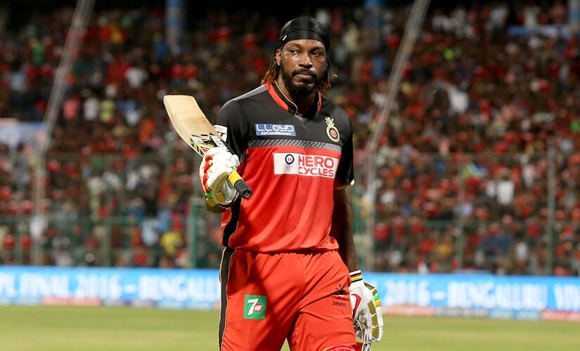 Chris Gayle, amid controversy, let his 'big bat' speak. Sportzpics