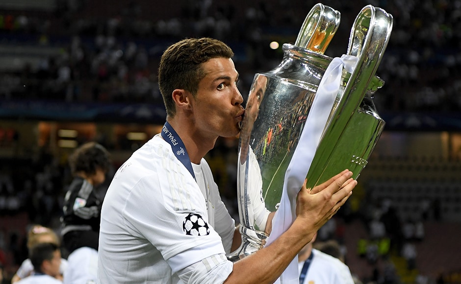 This is Cristiano Ronaldo's third Champions League. His first was with Manchester United in 2007-08. Getty Images This is Cristiano Ronaldo's third Champions League. His first was with Manchester United in 2007-08. Getty Images