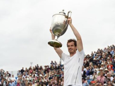 Andy Murray beats Milos Raonic to be crowned king of Queen's for a record fifth time Andy Murray beats Milos Raonic to be crowned king of Queen's for a record fifth time