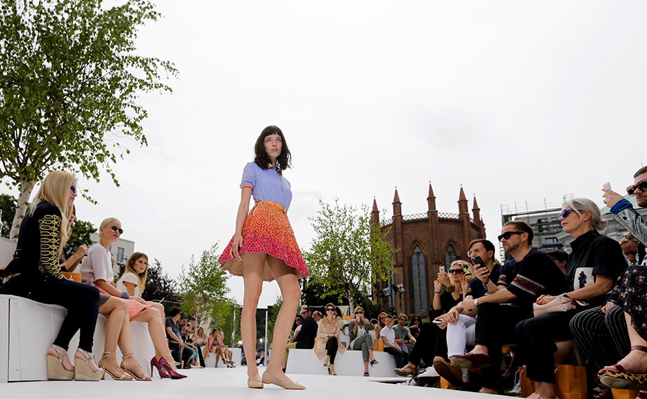 The Mercedes Benz Fashion Week was held in Berlin, on Thursday, June 30, 2016. (AP Photo/Markus Schreiber) The Mercedes Benz Fashion Week was held in Berlin, on Thursday, June 30, 2016. (AP Photo/Markus Schreiber)