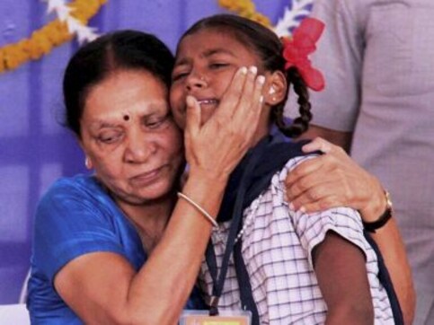 Gujarat CM Anandiben Patel breaks down on issue of female foeticide Gujarat CM Anandiben Patel breaks down on issue of female foeticide