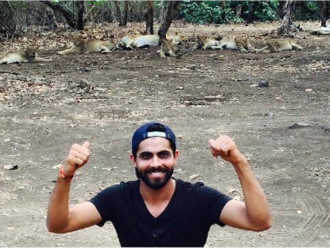 Selfie with Gir lions lands cricketer Ravindra Jadeja in trouble Selfie with Gir lions lands cricketer Ravindra Jadeja in trouble