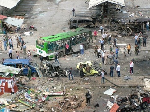 Two bombs explode near Shiite shrine in Damascus: Eight dead, 13 wounded Two bombs explode near Shiite shrine in Damascus: Eight dead, 13 wounded