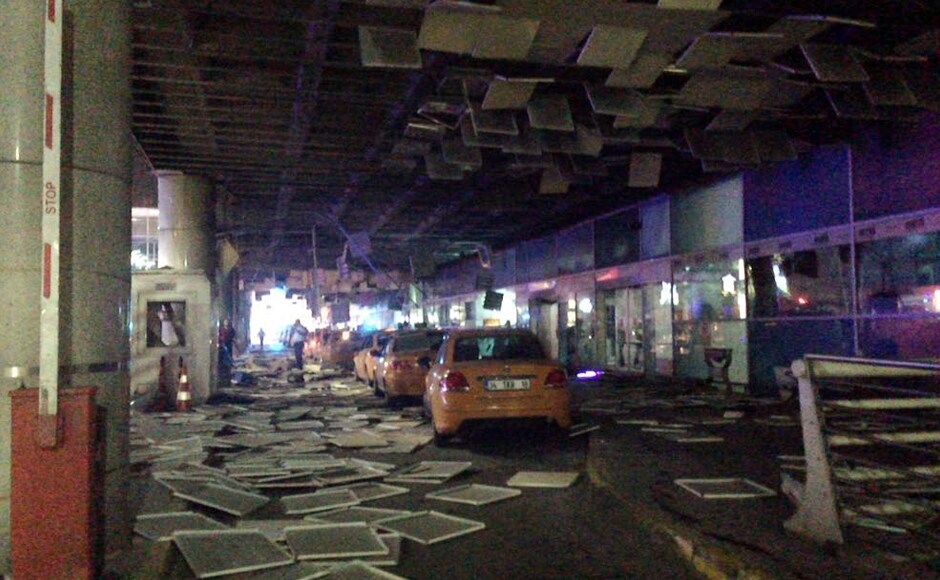 Two explosions have rocked Istanbul's Ataturk airport, killing at least 38 people and wounding around 147 others. AP Two explosions have rocked Istanbul's Ataturk airport, killing at least 38 people and wounding around 147 others. AP