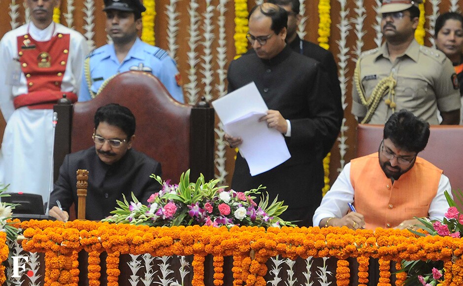 Arjun Khotkar, a Shiv Sena MLA from Jalna constituencey, was inducted as minister of state. He has been the minister of state earlier during the Shiv Sena government in 1994. Sachin Gokhale/Firstpost Arjun Khotkar, a Shiv Sena MLA from Jalna constituencey, was inducted as minister of state. He has been the minister of state earlier during the Shiv Sena government in 1994. Sachin Gokhale/Firstpost