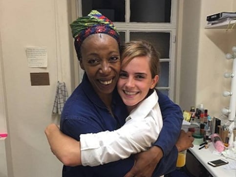 Emma Watson meets Hermione from 'Cursed Child' and it's the most magical moment ever Emma Watson meets Hermione from 'Cursed Child' and it's the most magical moment ever