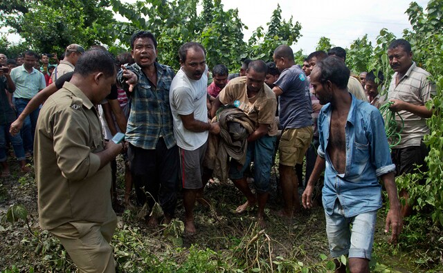 Kaziranga is facing a major wildlife crisis as large portions of its area have been inundated in what are being described as the worst floods in a decade. The rescue team have also saved about 50 hog deer. Some deer have already died after being hit by vehicles on the NH-37 when they tried to escape from the flooded Kaziranga, Barman said. AP Kaziranga is facing a major wildlife crisis as large portions of its area have been inundated in what are being described as the worst floods in a decade. The rescue team have also saved about 50 hog deer. Some deer have already died after being hit by vehicles on the NH-37 when they tried to escape from the flooded Kaziranga, Barman said. AP