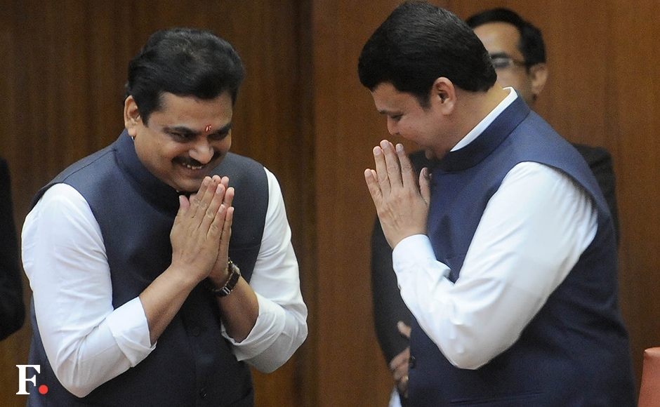 Ram Shinde, formerly minister of state for home (rural), was promoted to the rank of cabinet minister. He is congratulated by CM Fadnavis. A postgraduate in science, he is also a professor. Shinde is from Jamkhed in Ahmednagar. Sachin Gokhale/Firstpost Ram Shinde, formerly minister of state for home (rural), was promoted to the rank of cabinet minister. He is congratulated by CM Fadnavis. A postgraduate in science, he is also a professor. Shinde is from Jamkhed in Ahmednagar. Sachin Gokhale/Firstpost