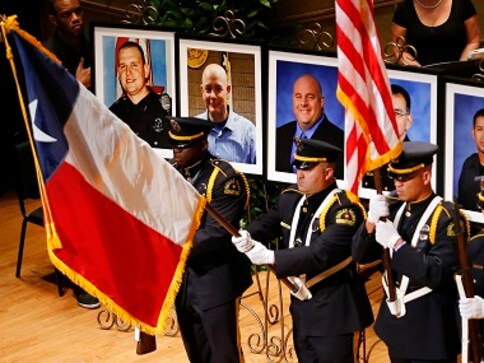 Dallas shooting: Thousands gather to mourn, honour three slain officers