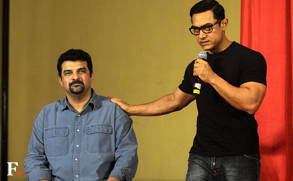 Aamir said he launched the poster of 'Dangal' two days before 'Sultan' as it would help him grab the audience's attention. Image by Sachin Gokhale/Firstpost Aamir said he launched the poster of 'Dangal' two days before 'Sultan' as it would help him grab the audience's attention. Image by Sachin Gokhale/Firstpost