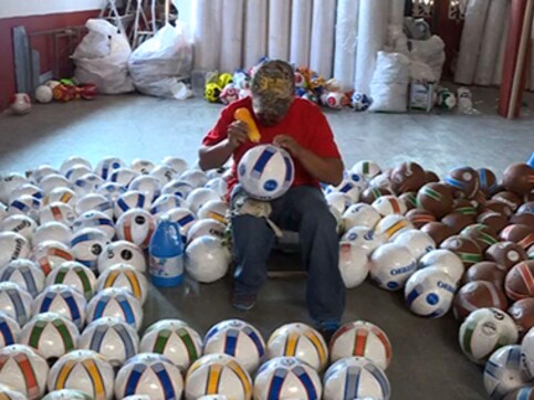 Hand-crafted footballs struggle to stay in the game in Mexico Hand-crafted footballs struggle to stay in the game in Mexico