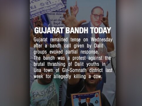 Dalit groups call for bandh in Gujarat after trashing incident Dalit groups call for bandh in Gujarat after trashing incident