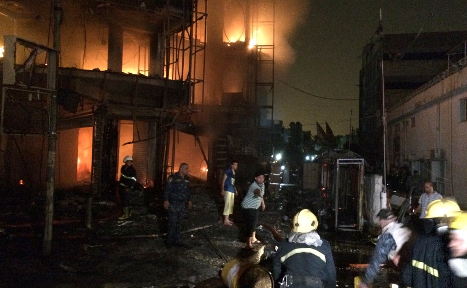 Nearly 126 people were killed and 200 wounded in twin bombings which took place early on Sunday in Baghdad in a busy shopping area as residents celebrated Ramzan. Photo courtesy: AP Nearly 126 people were killed and 200 wounded in twin bombings which took place early on Sunday in Baghdad in a busy shopping area as residents celebrated Ramzan. Photo courtesy: AP