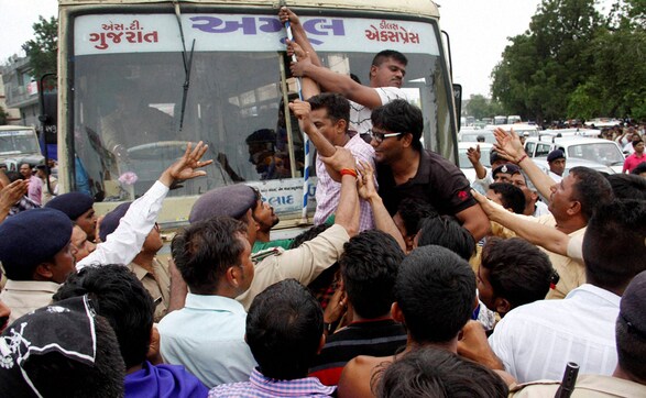 Gujarat: Police detains Dalits protesting assault on community members Gujarat: Police detains Dalits protesting assault on community members