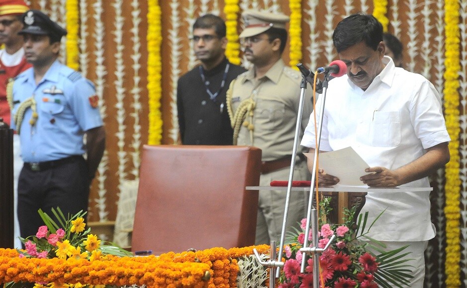 Subhash Deshmukh, BJP MLA from Solapur, takes oath as cabinet minister. He is also the chairman of Lokmangal Group, an NGO in Solapur , which conducts mass weddings for the poor every year. Sachin Gokhale/Firstpost Subhash Deshmukh, BJP MLA from Solapur, takes oath as cabinet minister. He is also the chairman of Lokmangal Group, an NGO in Solapur , which conducts mass weddings for the poor every year. Sachin Gokhale/Firstpost