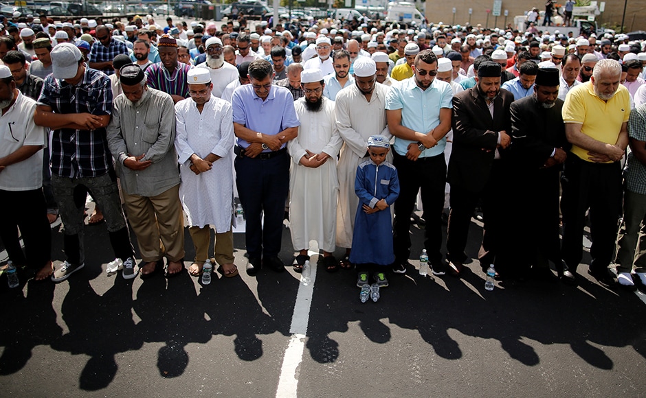 Muslims pray during the funeral service of the Imam. Last year, hate crimes against Muslims and mosques tripled across the country following extremist attacks in Paris and San Bernardino, California. Reuters Muslims pray during the funeral service of the Imam. Last year, hate crimes against Muslims and mosques tripled across the country following extremist attacks in Paris and San Bernardino, California. Reuters