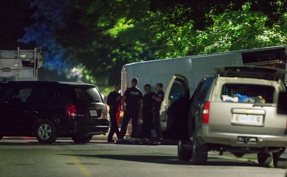 Canadian Public Safety Minister Ralph Goodale said he had spoken to Prime Minister Justin Trudeau about the police operation Wednesday night "to confirm that public safety has been and continues to be properly protected." He said the RCMP, the Canadian Security Intelligence Service and other police and security agencies were involved in the operation. He also said the national terrorism threat level for Canada remains at "medium," where it has stood since the fall of 2014. AP Canadian Public Safety Minister Ralph Goodale said he had spoken to Prime Minister Justin Trudeau about the police operation Wednesday night "to confirm that public safety has been and continues to be properly protected." He said the RCMP, the Canadian Security Intelligence Service and other police and security agencies were involved in the operation. He also said the national terrorism threat level for Canada remains at "medium," where it has stood since the fall of 2014. AP