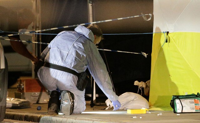 A police forensic officer works at the scene in Russell Square, central London, after a knife attack, on Thursday. Following the attack, a 19-year-old man was arrested in Russell Square in the city centre where the stabbing happened, which is near the British Museum and University of London. AP A police forensic officer works at the scene in Russell Square, central London, after a knife attack, on Thursday. Following the attack, a 19-year-old man was arrested in Russell Square in the city centre where the stabbing happened, which is near the British Museum and University of London. AP