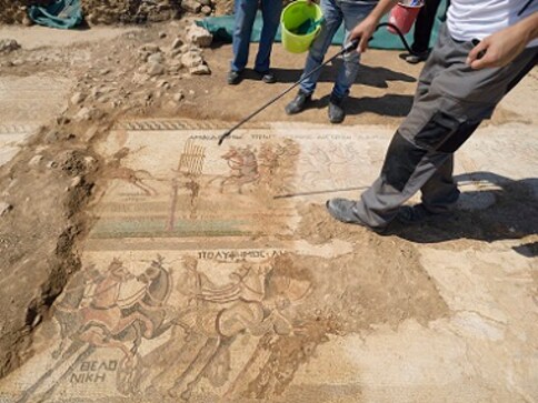 Historic find: Archaelogists uncover rare 4th-century mosaic floor in Cyprus Historic find: Archaelogists uncover rare 4th-century mosaic floor in Cyprus
