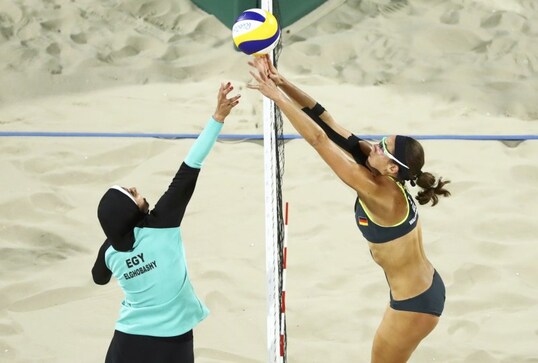 Rio Olympics 2016: Meet the Egyptian beach volleyball player who didn't let a hijab stop her Rio Olympics 2016: Meet the Egyptian beach volleyball player who didn't let a hijab stop her