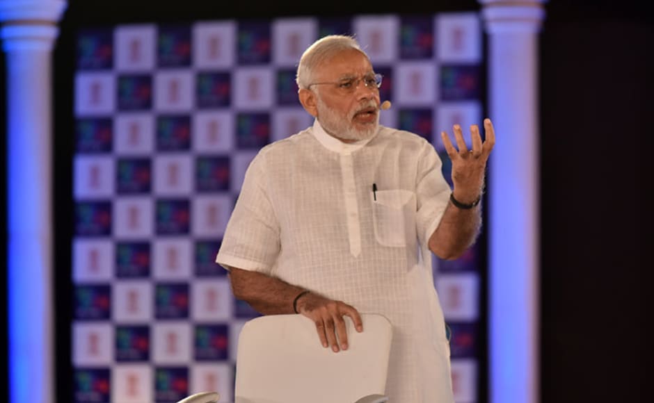 Modi also talked about his 'Rurban mission' under which the government has identified 300 places which will become development centres. these will have the spirit of a village but facilities of a city, said Modi. Photo: PIB Modi also talked about his 'Rurban mission' under which the government has identified 300 places which will become development centres. these will have the spirit of a village but facilities of a city, said Modi. Photo: PIB