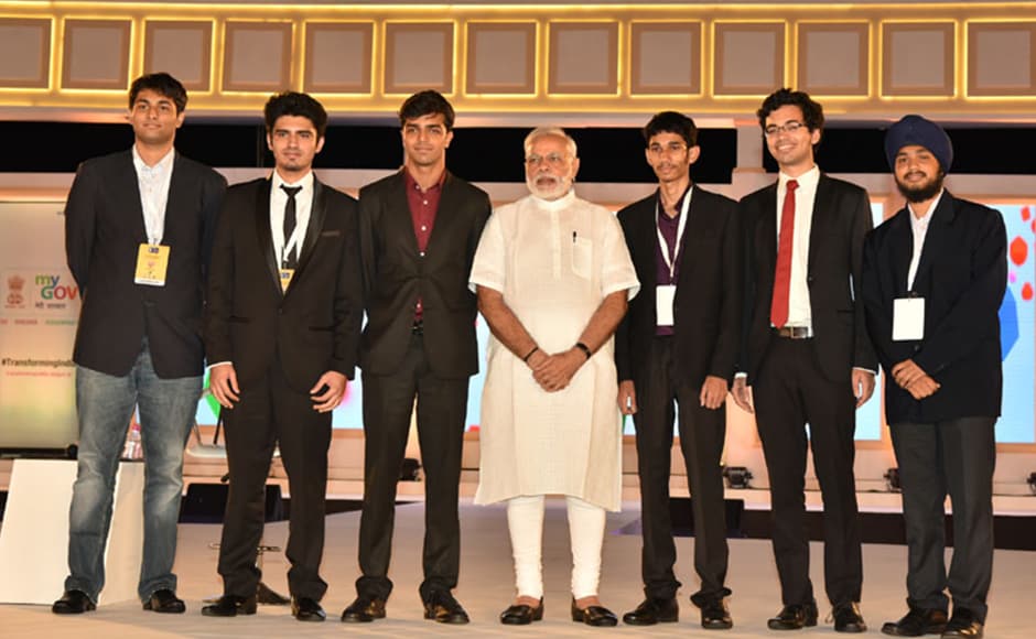 Modi also met the developers of the PMOApp before launching it. The app can be used for discussions and direct submission of grievances to the PM's office. Photo: PIB Modi also met the developers of the PMOApp before launching it. The app can be used for discussions and direct submission of grievances to the PM's office. Photo: PIB
