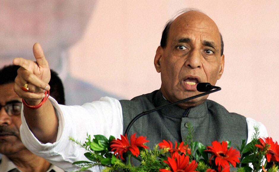 Rajnath Singh addresses a gathering after laying foundation stone for Developmental Projects at birth place of legendary freedom fighter Bhagwan Birsa Munda. Singh's Jharkhand visit was a part of the government's <em>Yaad Karo Kurbani</em> initiative, which aims to felicitate martyrs and freedom fighter. PTI Rajnath Singh addresses a gathering after laying foundation stone for Developmental Projects at birth place of legendary freedom fighter Bhagwan Birsa Munda. Singh's Jharkhand visit was a part of the government's <em>Yaad Karo Kurbani</em> initiative, which aims to felicitate martyrs and freedom fighter. PTI