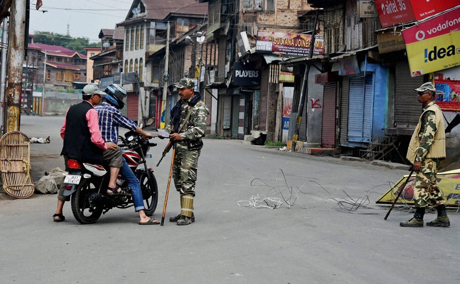 Life has come to a standstill in the Valley with protests and counter measures becoming norm of the day ever since curfew was declared which is entering its 50th day inn the state . PTI Life has come to a standstill in the Valley with protests and counter measures becoming norm of the day ever since curfew was declared which is entering its 50th day inn the state . PTI