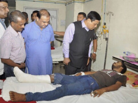 Kokrajhar attack: CM Sarbananda Sonowal meets victims at Gauhati Medical College Hospital Kokrajhar attack: CM Sarbananda Sonowal meets victims at Gauhati Medical College Hospital