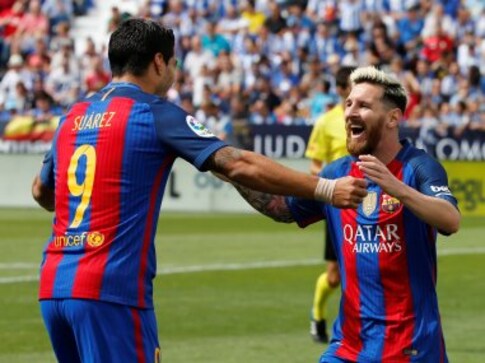 Barcelona thrash Leganes with Lionel Messi, Luis Suarez and Neymar all scoring goals Barcelona thrash Leganes with Lionel Messi, Luis Suarez and Neymar all scoring goals