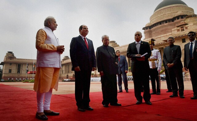 India and Egypt decided to step up their cooperation in the fields of defence and security during the talks of PM Modi with Al-Sisi. They also decided to expand trade and commercial ties. Photo: PTI India and Egypt decided to step up their cooperation in the fields of defence and security during the talks of PM Modi with Al-Sisi. They also decided to expand trade and commercial ties. Photo: PTI