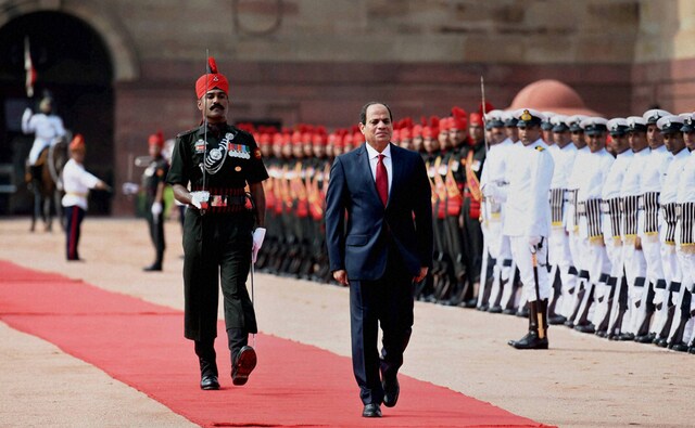 Both Modi and Al-Sisi condemned terrorism in all forms during their talks. They also reaffirmed their resolve to strengthen cooperation in combating terrorism. Photo: PTI Both Modi and Al-Sisi condemned terrorism in all forms during their talks. They also reaffirmed their resolve to strengthen cooperation in combating terrorism. Photo: PTI