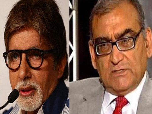 Amitabh Bachchan says there's no rivalry with Justice Katju: 'He was my senior in school' Amitabh Bachchan says there's no rivalry with Justice Katju: 'He was my senior in school'
