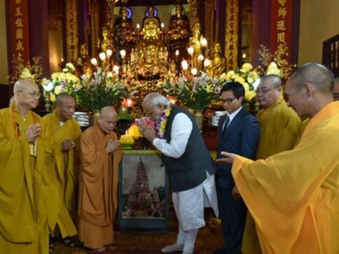 Narendra Modi in Vietnam: PM visits historic Pagoda temple, Ho Chi Minh's stilt house