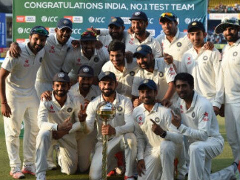 India vs New Zealand: Virat Kohli awarded ICC Test Championship mace after rout of Kiwis India vs New Zealand: Virat Kohli awarded ICC Test Championship mace after rout of Kiwis