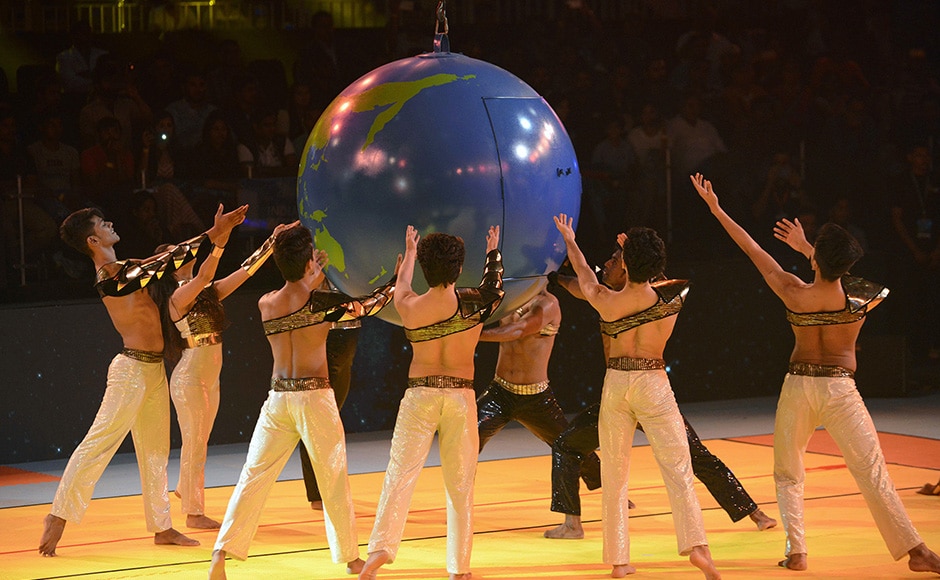 Indian artists perform during the inaugural ceremony of the 2016 Kabaddi World Cup in Ahmedabad. AFP Indian artists perform during the inaugural ceremony of the 2016 Kabaddi World Cup in Ahmedabad. AFP