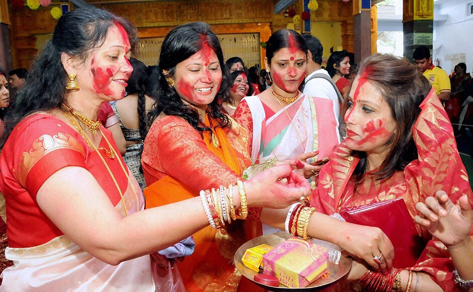 There were long queues before sweet shops as people started visiting relatives and friends to wish each other "Shubho Bijoya (Happy Vijaya Dashami)". (Photo: PTI) There were long queues before sweet shops as people started visiting relatives and friends to wish each other "Shubho Bijoya (Happy Vijaya Dashami)". (Photo: PTI)