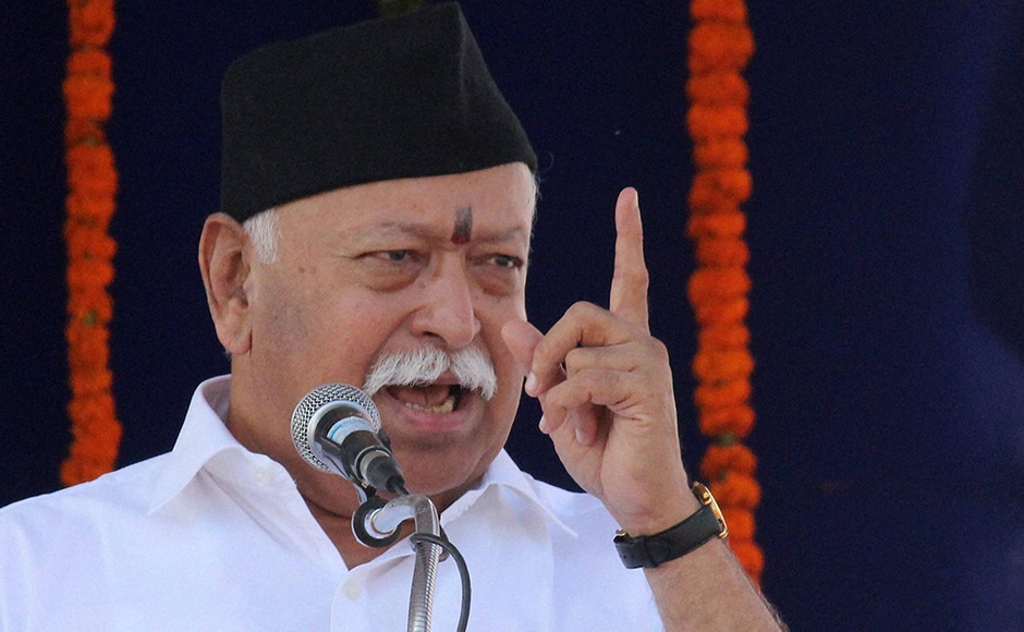 RSS chief Mohan Bhagwat addresses a rally on the occasion of Vijaya Dashami celebration in Nagpur. Bhagwat lauded the Army for carrying out surgical strikes, saying it has enhanced India's prestige in the world and given a stern message to the trouble-makers. PTI RSS chief Mohan Bhagwat addresses a rally on the occasion of Vijaya Dashami celebration in Nagpur. Bhagwat lauded the Army for carrying out surgical strikes, saying it has enhanced India's prestige in the world and given a stern message to the trouble-makers. PTI