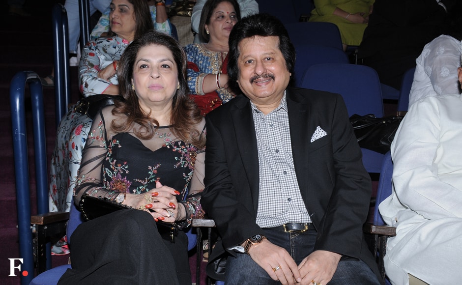 Pankaj Udhas with wife Farida. Sachin Gokhale/Firstpost Pankaj Udhas with wife Farida. Sachin Gokhale/Firstpost