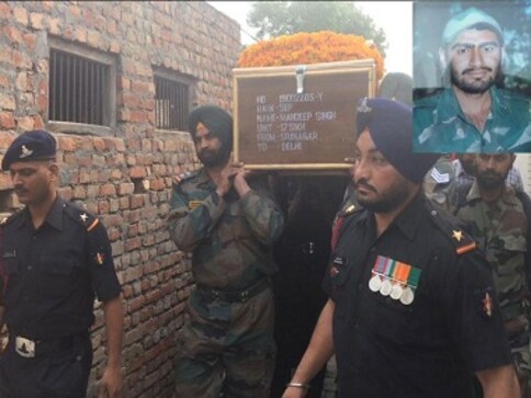 Army jawan Mandeep Singh's last rites held with full state honours Army jawan Mandeep Singh's last rites held with full state honours