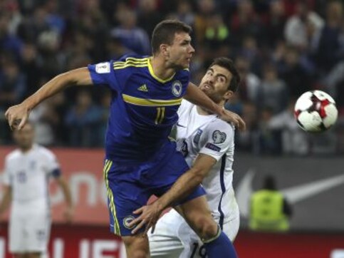 Edin Dzeko pulls down opponent's shorts in World Cup Qualifier, gets sent off Edin Dzeko pulls down opponent's shorts in World Cup Qualifier, gets sent off