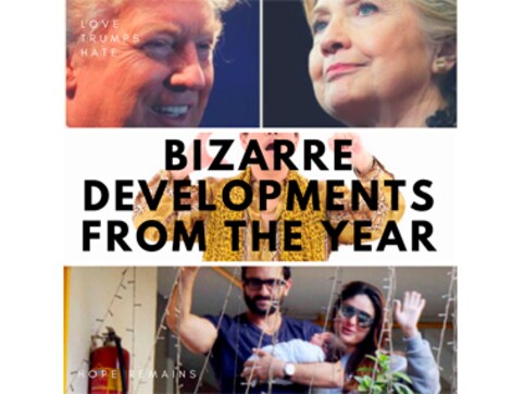 As 2016 comes to an end, a look back at the bizarre developments from the year As 2016 comes to an end, a look back at the bizarre developments from the year